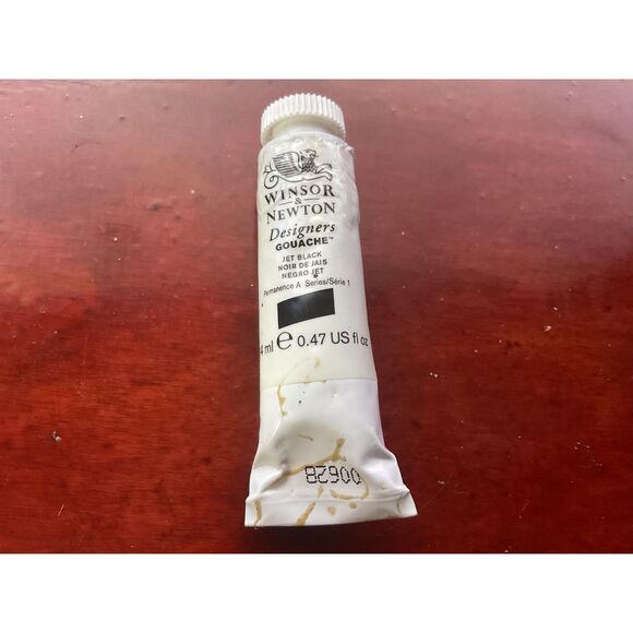 Winsor & Newton Designers Gouache Jet Black 14ml / .47oz - Picture 1 of 3